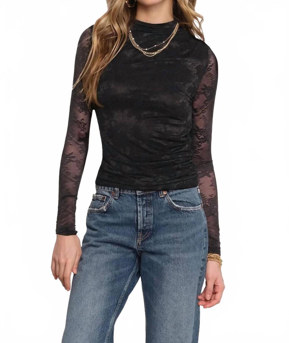 NEW HEARTLOOM fallon top in black